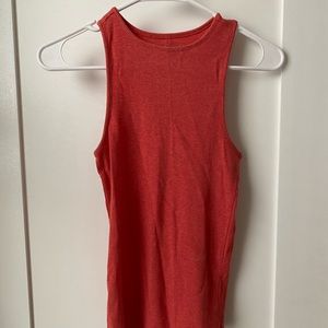 Watermelon colored tank top from Loft